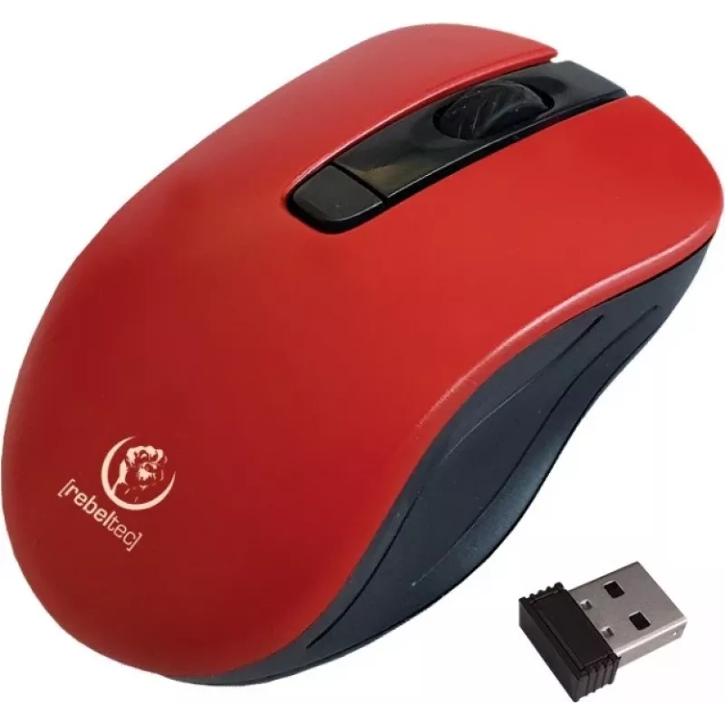 Mouse ottico wireless Rebeltec STAR rosso