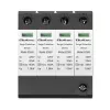 Protezione da sovratensione QOLTEC 52588 AC 4P 420V T2 C — scaricatore AC 4 poli, 420 V, Tipo 2