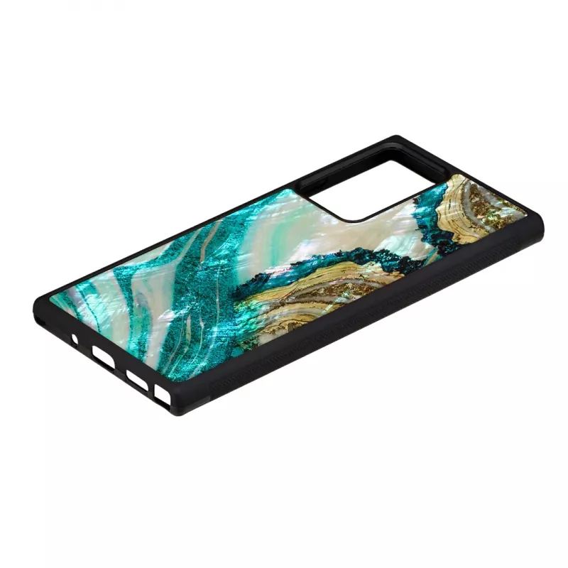 Custodia protettiva iKins per Samsung Galaxy Note 20 Ultra — design aqua agate
