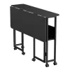 Tavolo pieghevole Maclean, nero, mobile 100x58 cm, max. 50 kg, MC-126 B