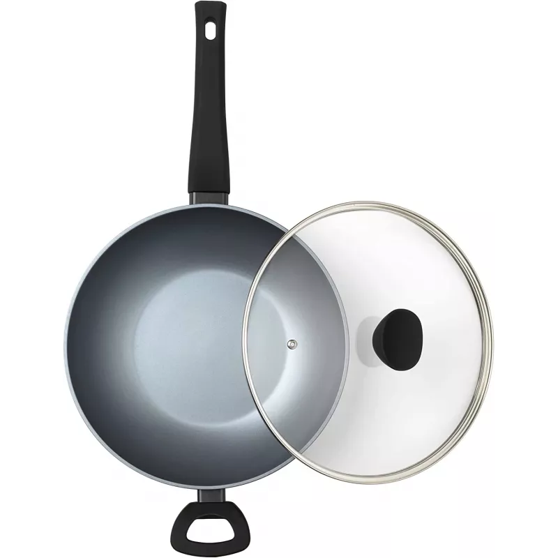 Wok Russell Hobbs RH01709EU 28 cm perlescente, padella antiaderente