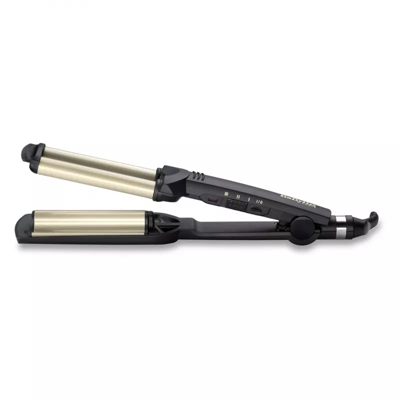 BaByliss C260E EasyWaves ferro texturizzante Warm Black, Silver 70,9 (1,8 m)