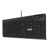 Tastiera cablata full-size ASUS KU100 nera, layout estone, USB Type-A, cavo 2 m