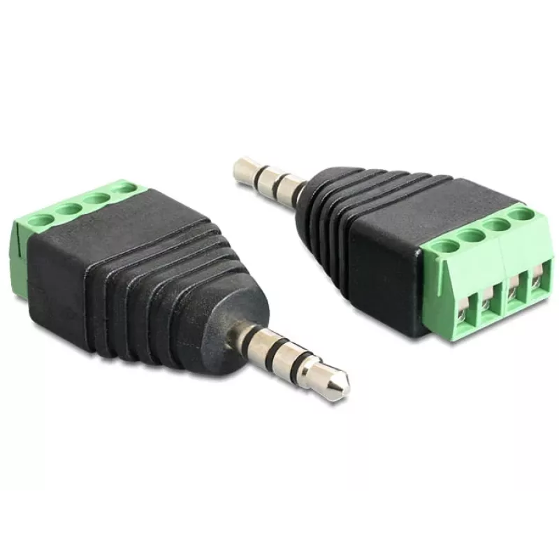 Adattatore per cavo DeLOCK 65453 3,5 mm 4 pin nero verde