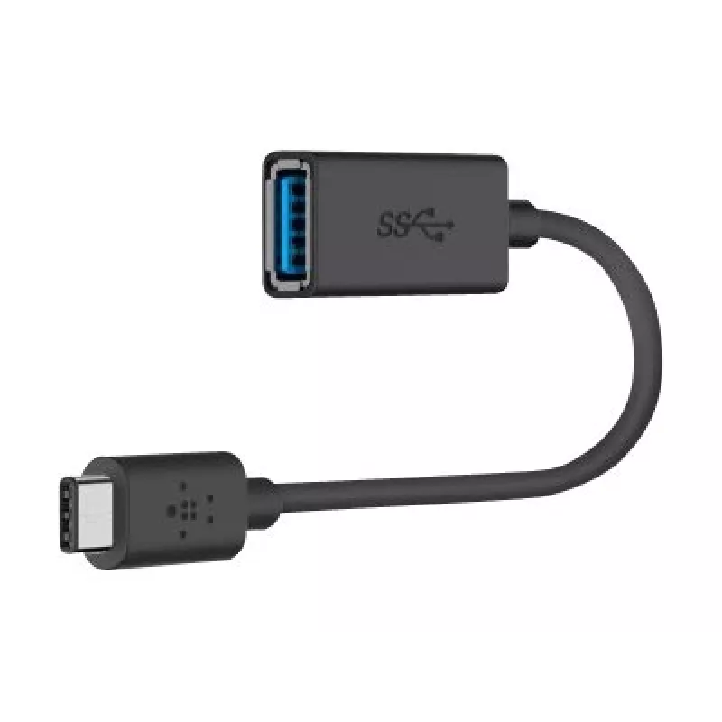Belkin adattatore USB 3.0 da USB-C a USB-A, 5 Gbps, nero