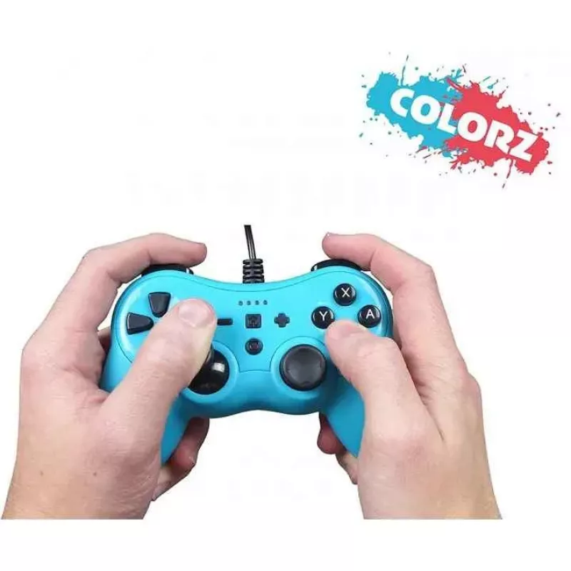 Controller con filo SUBSONIC SA5488-1 Neon Blue — per Nintendo Switch, connessione con filo