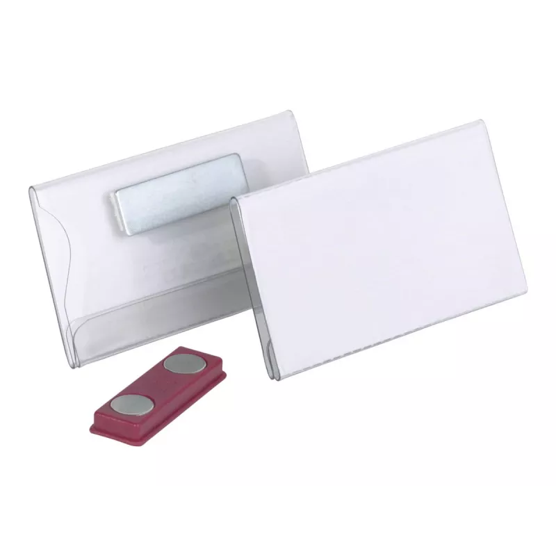 Durable targhetta portanome magnetica 40 x 75 mm