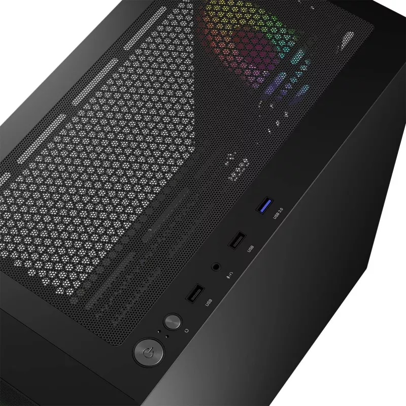 Case per computer Logic Concept Portos Mini ARGB Micro ATX nero