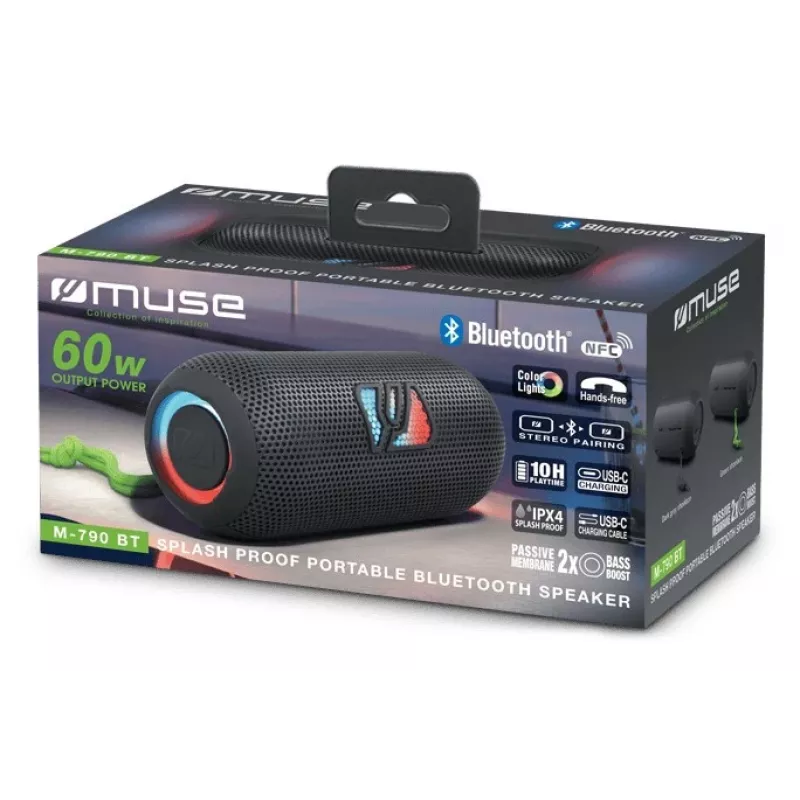 Muse M-790 BT diffusore portatile/da festa nero 60 W
