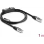 DeLOCK 81562 Cavo di rete Cat.6 F/UTP con interruttore, RJ-45, 0,3 m, nero