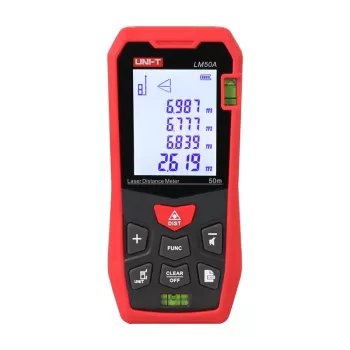 Distanziometro laser Unit LM50A — distanza di misura 50 m, design compatto