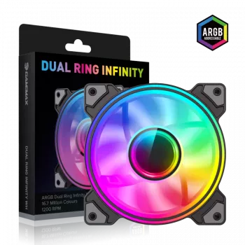 Gamemax | Ventola per case | DUAL RING INFINITY | Nero