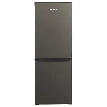 Frigorifero combinato MPM MPM-215-KB-39/E — 215 l, congelatore in basso, Dark Inox, porte reversibili, illuminazione LED