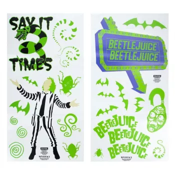 Adesivi da parete Paladone Beetlejuice design PP13439BJ – set decorativo di adesivi da parete