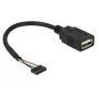 Cavo USB DeLOCK 84831 USB 2.0 0,15 m nero