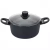 Pentola BALLARINI 75002-920-0 rotonda nera in alluminio 20 cm