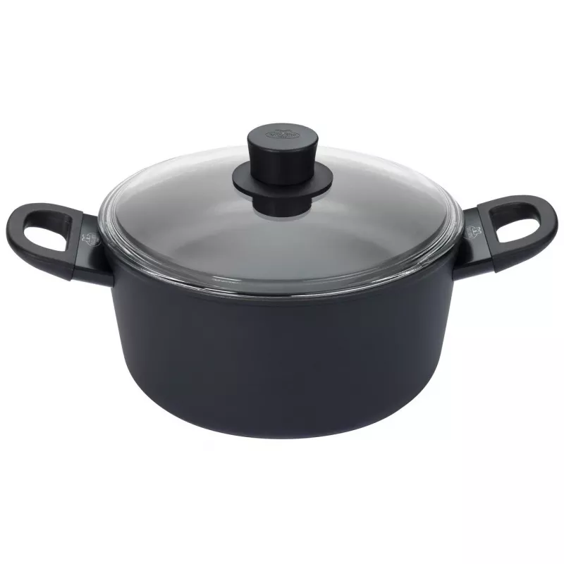 Pentola BALLARINI 75002-920-0 rotonda nera in alluminio 20 cm
