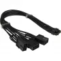 Adattatore di alimentazione PCIe INTER-TECH GPU-02 12‑pin a 3×8‑pin (cavo 34 cm)