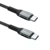 Cavo Qoltec USB 2.0 Type-C a USB 2.0 Type-C 100W QC 3.0 PD 1m nero
