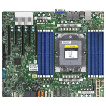 Supermicro - H13SSL-NT-B - scheda madre - ATX - AMD senza CPU - Socket SP5 - USB 3.0 - 2 x 10 Gigabit LAN - grafica integrata (CPU richiesta) 10 GB DIMM SATA 6 GB/s grafica Lan USB 3