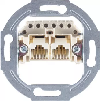 Presa da parete ShiverPeaks S/CONN maximum connectivity 2x 8/8 parallele senza copertura per installazione da incasso (74231-1)