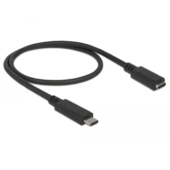 Cavo USB DeLOCK 85532 USB 3.2 Gen 1 0,5 m USB-C nero