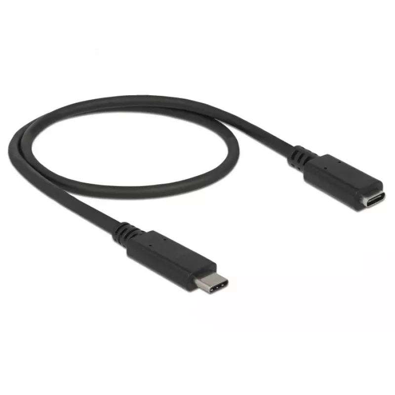 Cavo USB DeLOCK 85532 USB 3.2 Gen 1 0,5 m USB-C nero