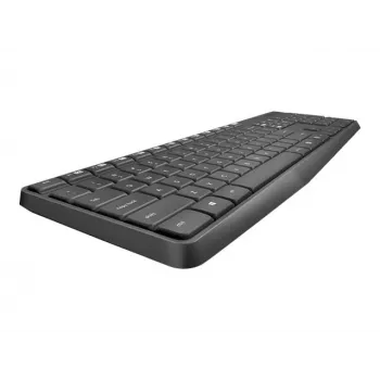 Logitech MK235 set tastiera e mouse wireless durevole in grigio