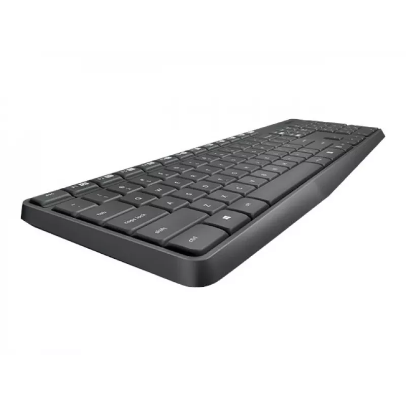 Logitech MK235 set tastiera e mouse wireless durevole in grigio
