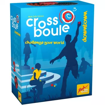 Crossboule Set Downtown, gioco di abilità blu/rosso
