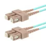 Cavo in fibra ottica LOGON AL5SCSC25I/3I OM3 25 m SC–SC 50 µm full duplex aqua