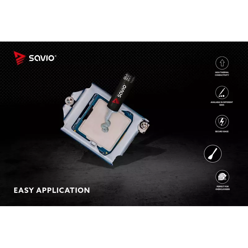 Pasta termica SAVIO TG-03 13,5 W/m·K, 2 g — pasta termica