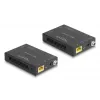Set trasmettitore e ricevitore AV DELOCK 65955 — extender HDMI Cat6/Cat6a, fino a 3840×2160, con filo, alimentazione Micro-USB-B