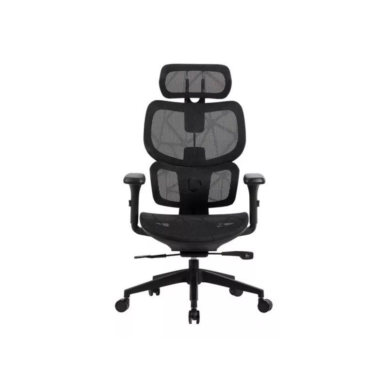 Sedia da ufficio gaming Onex | Ventra Premium rete in tessuto | nero