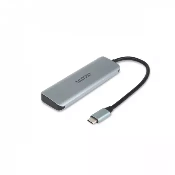 Hub USB Type-C DICOTA D32061 10000 Mbit/s argento