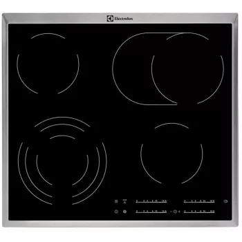 Electrolux EHF46547XK piano cottura in vetroceramica da incasso nero, 4 zone, comandi touch