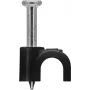Goobay clip per cavi 4 mm, nero (64677)