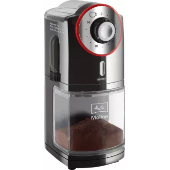 Melitta Molino 100 W nero, rosso, acciaio inox
