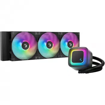 Dissipatore a liquido All-in-One DeepCool LE360 V2 con 3 ventole da 120 mm, Hydro Dynamic Bearing, nero, supporta LGA1150/1151/1155/1200/1700/AM4/AM5