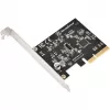 SilverStone SST-ECU07 scheda adattatore PCIe 3.0 x4 USB 3.2 Gen 2x2, 1x USB-C interna, low profile