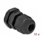Pressacavo DeLOCK 60192 nero plastica 10 pz.