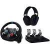 LOGITECH G29 EU + G435 nero controller gaming alluminio nero USB volante + pedale + cuffie PC