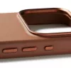 Mujjo Full Leder Case MagSafe custodia per iPhone 17 Pro marrone
