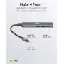 Goobay hub USB slim 4 porte USB-C a USB-A 5 Gbit/s - -spina USB 3.2> (79158)