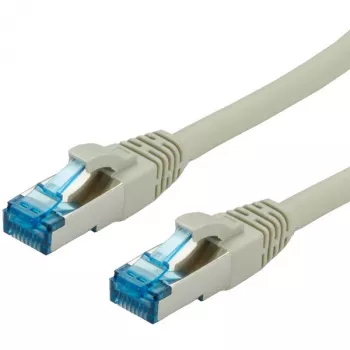 VALUE - cavo patch - RJ-45 (M) a RJ-45 (M) - 20 m - SFTP, PiMF - CAT 6A - stampato, trefolo - grigio (21.99.0869)