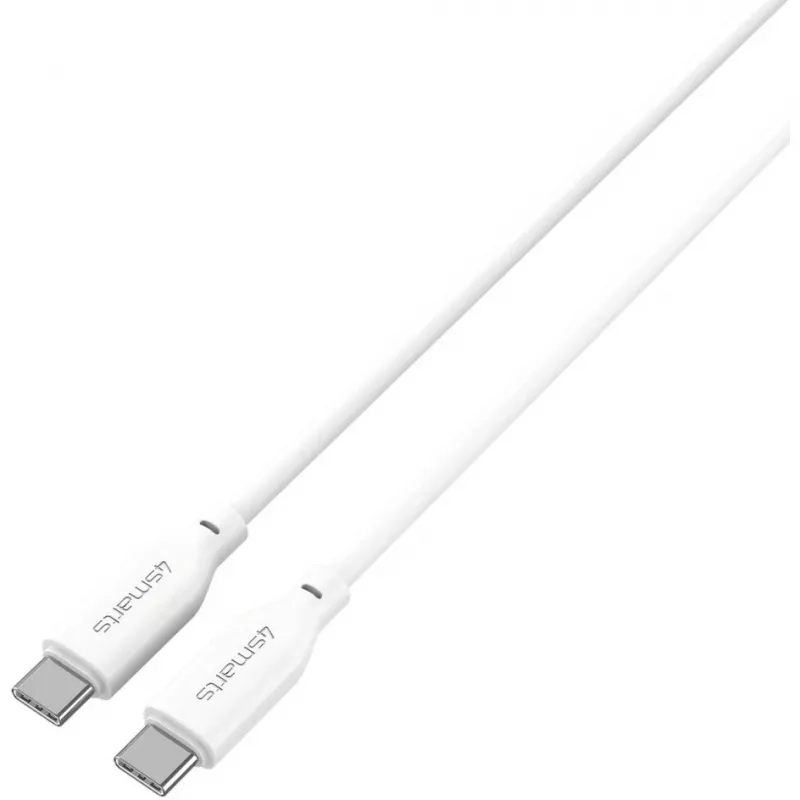 Cavo in silicone USB-C / USB-C 4smarts High Flex 60W 1,5m bianco