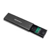 Qoltec 50312 contenitore per SSD M.2 NVMe, USB Type-C, nero