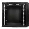 Qoltec 54488 Armadio rack da parete da 19 pollici, 12U, 600 x 635 x 450 mm, porta forata