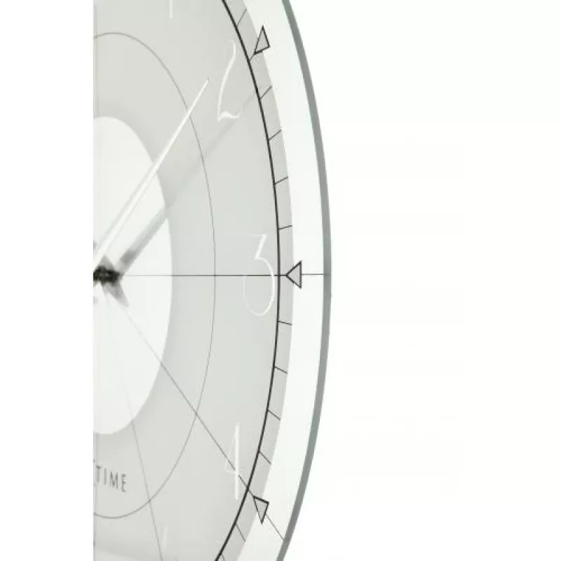 NeXtime orologio 8125 Fancy Round, Ø43 cm, da parete, bianco/argento