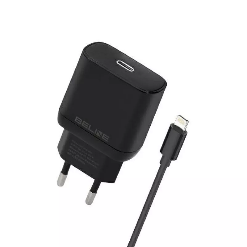 Caricabatterie 30W USB-C a Lightning Beline Beli02174 con cavo nero